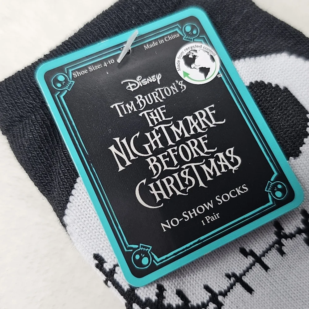 Disney Nightmare Before Christmas No Show Socks Women's shoe size 4-10